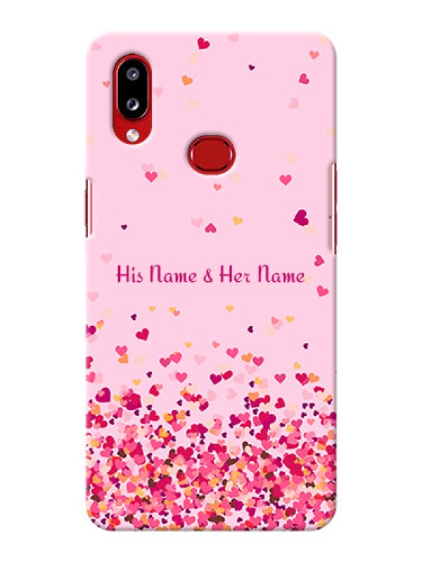 Custom Galaxy A10S Phone Back Covers: Floating Hearts Design