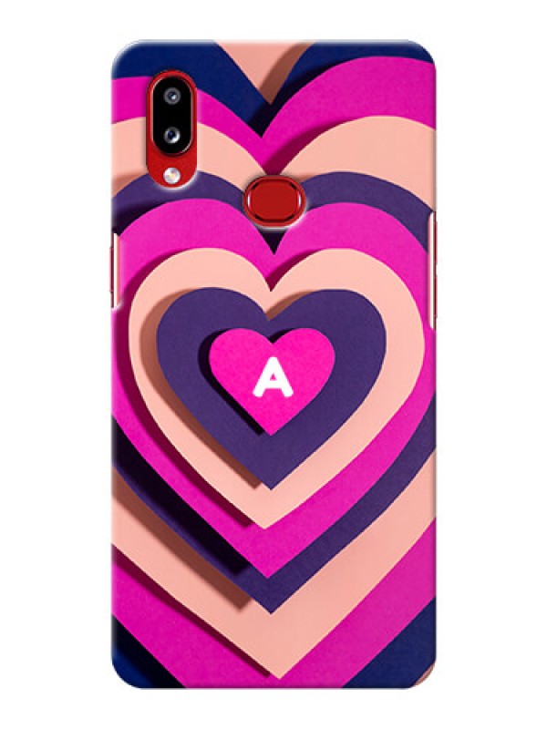 Custom Galaxy A10S Custom Mobile Case with Cute Heart Pattern Design