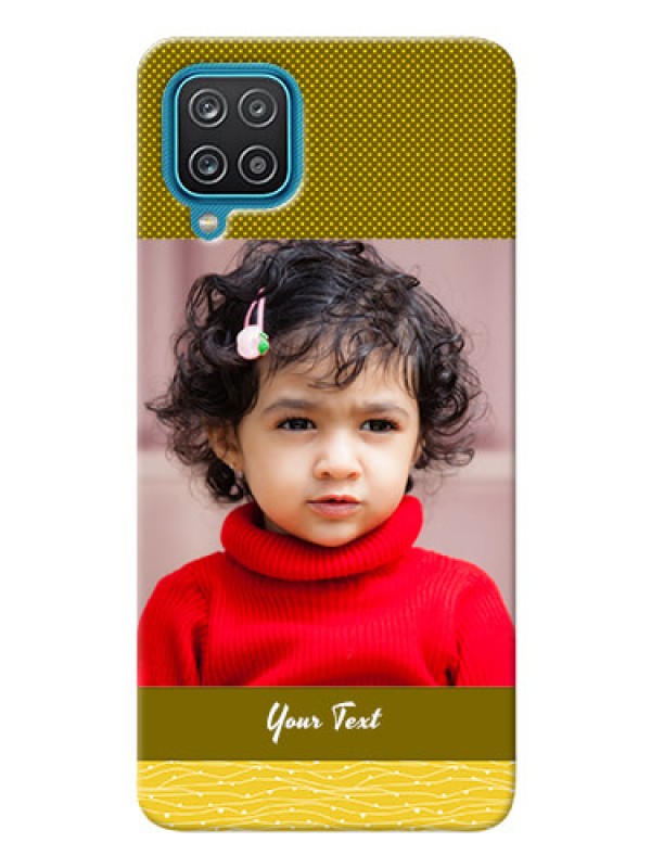 Custom Galaxy A12 custom mobile back covers: Simple Green Color Design