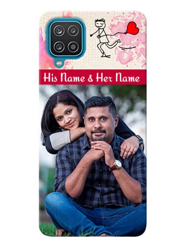 Custom Galaxy A12 phone back covers: You and Me Case Design