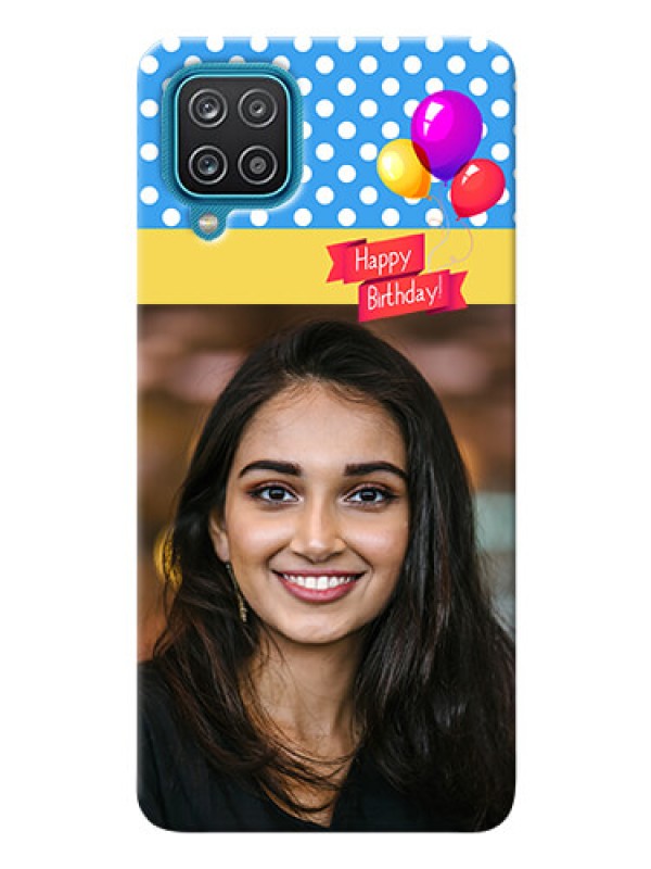 Custom Galaxy A12 custom mobile back covers: Happy Birthday Design