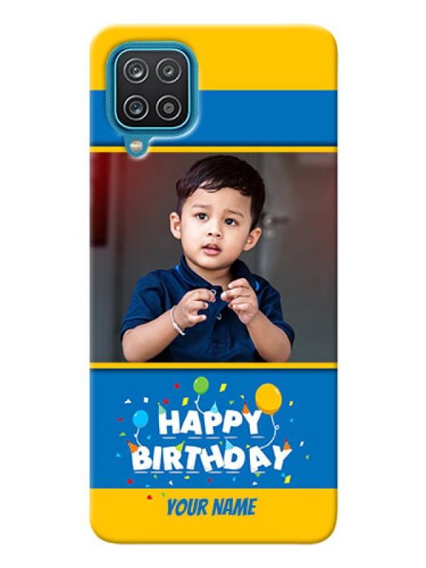 Custom Galaxy A12 Mobile Back Covers Online: Birthday Wishes Design