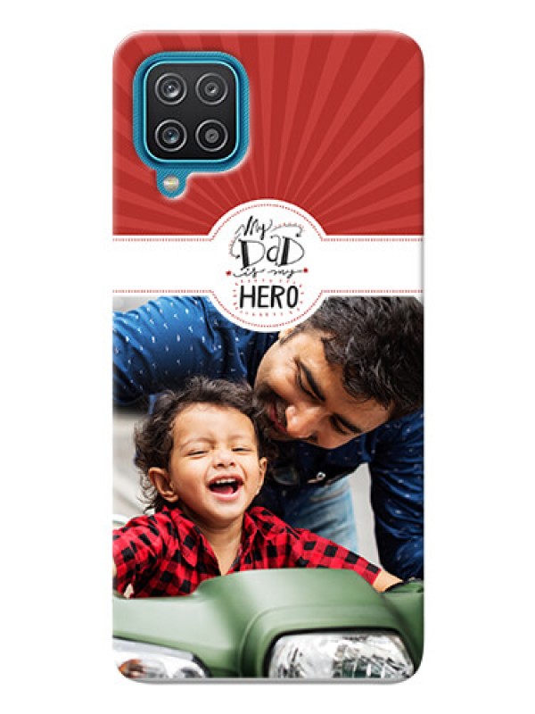 Custom Galaxy A12 custom mobile phone cases: My Dad Hero Design