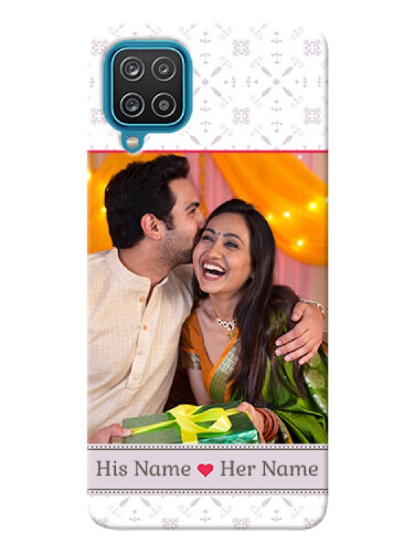 Custom Galaxy A12 Phone Cases with Photo and Ethnic Design