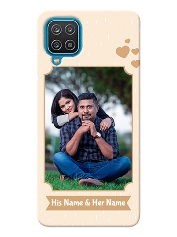 Custom Galaxy A12 mobile phone cases with confetti love design 