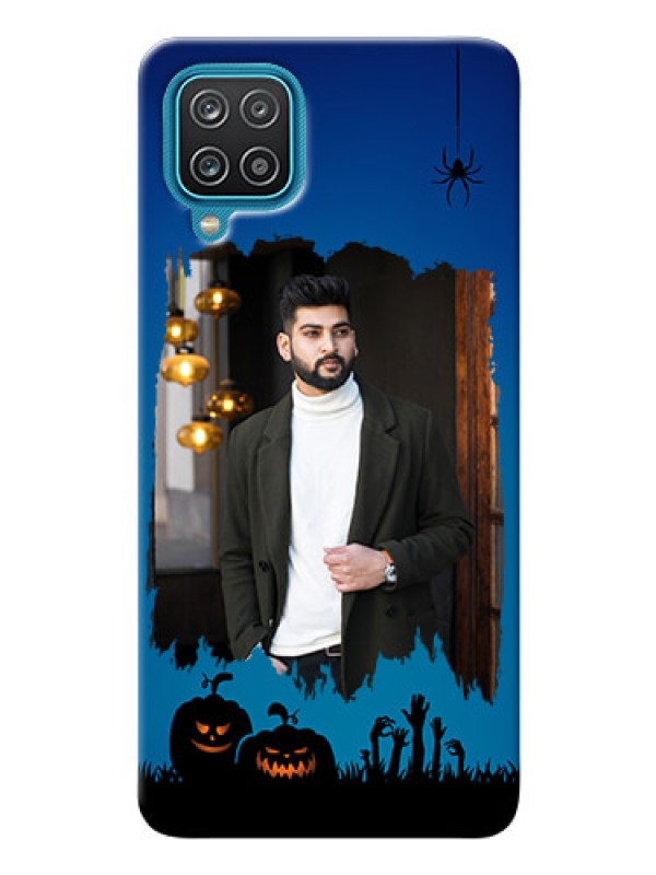 Custom Galaxy A12 mobile cases online with pro Halloween design 