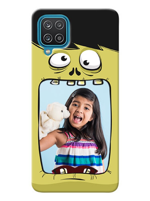 Custom Galaxy A12 Mobile Covers: Cartoon monster back case Design