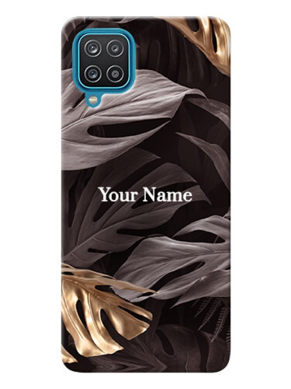 Custom Galaxy A12 Mobile Back Covers: Wild Leaves digital paint Design