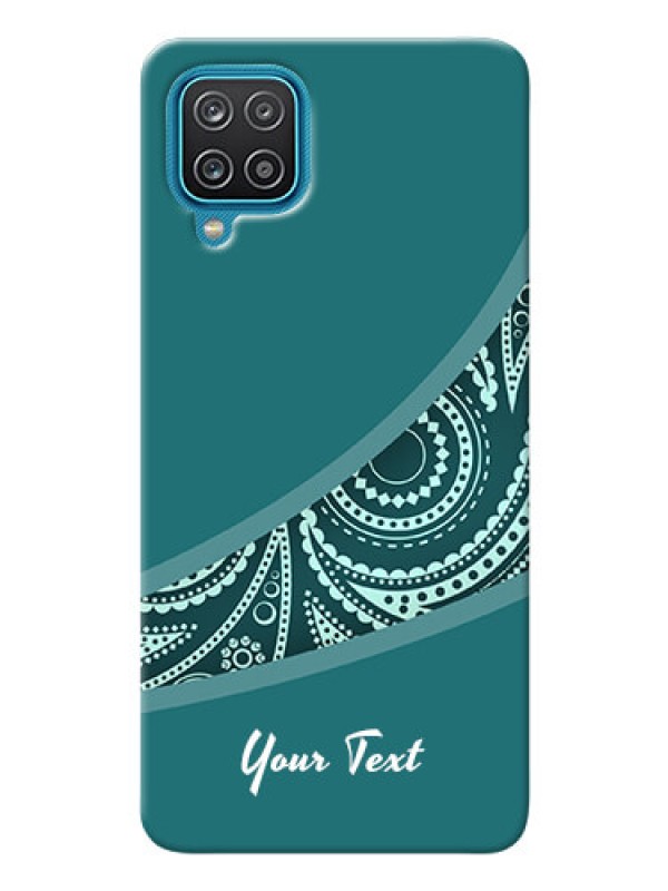 Custom Galaxy A12 Custom Phone Covers: semi visible floral Design