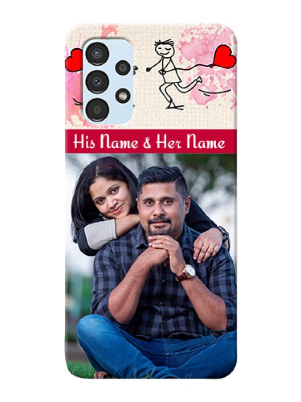 Custom Galaxy A13 phone back covers: You and Me Case Design