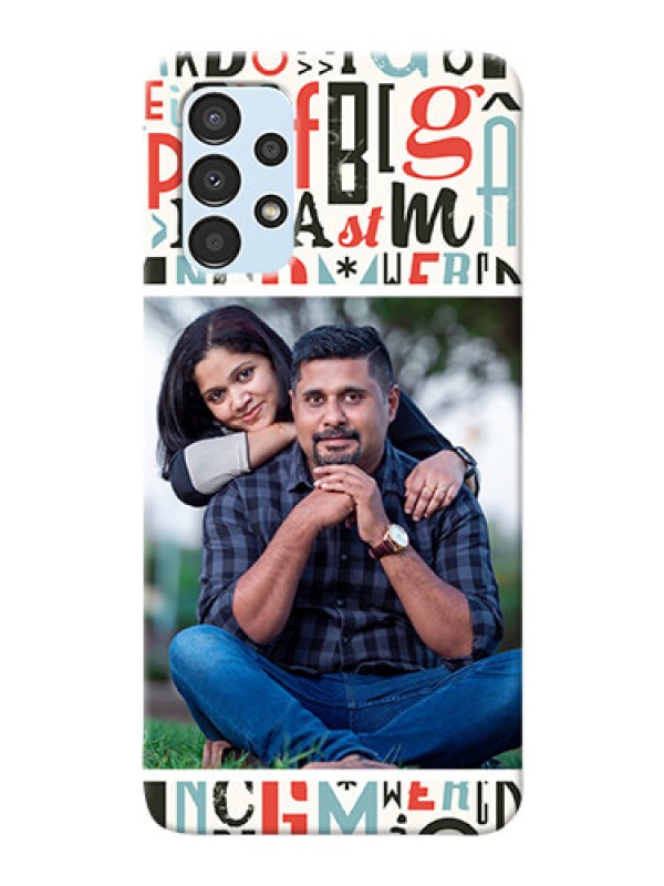 Custom Galaxy A13 custom mobile phone covers: Alphabet Design