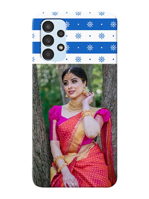 Custom Galaxy A13 custom mobile covers: Snow Pattern Design