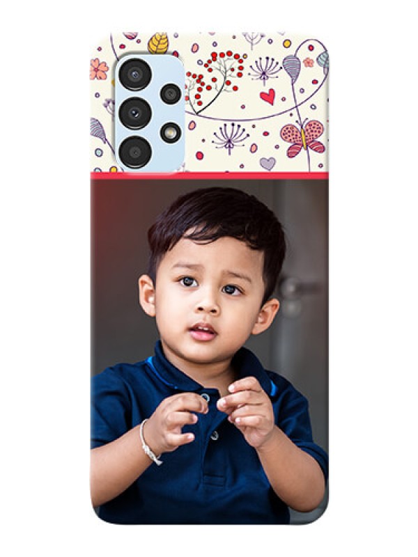 Custom Galaxy A13 phone back covers: Premium Floral Design