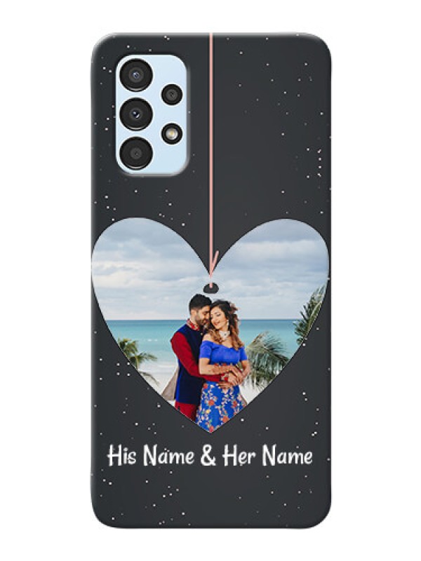 Custom Galaxy A13 custom phone cases: Hanging Heart Design