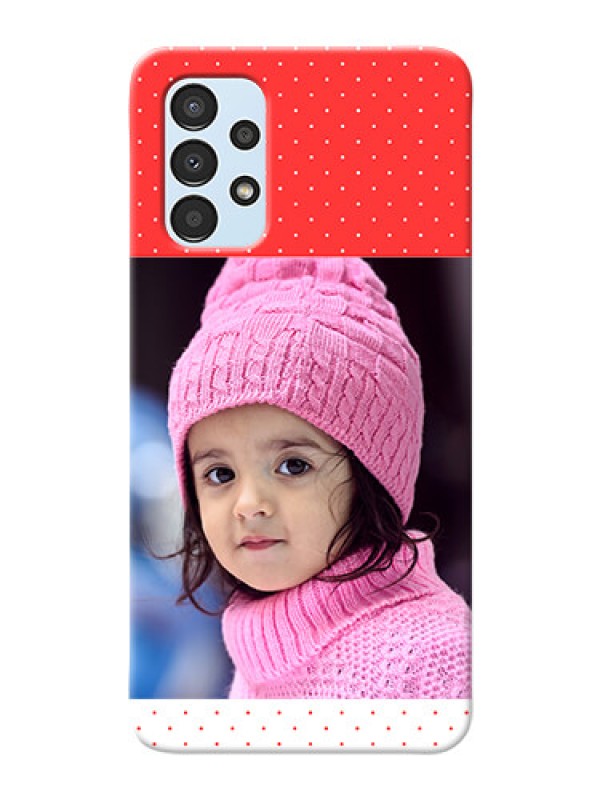 Custom Galaxy A13 personalised phone covers: Red Pattern Design