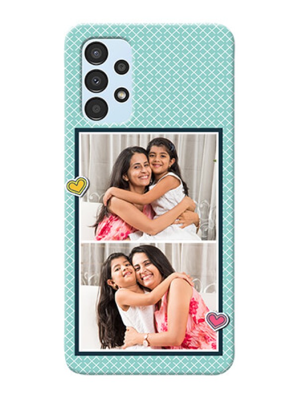 Custom Galaxy A13 Custom Phone Cases: 2 Image Holder with Pattern Design