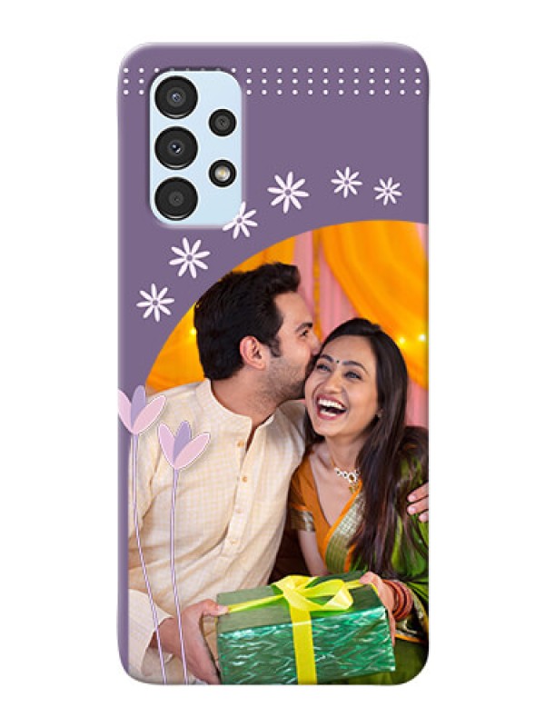 Custom Galaxy A13 Phone covers for girls: lavender flowers design 