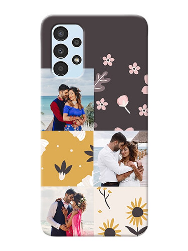 Custom Galaxy A13 phone cases online: 3 Images with Floral Design