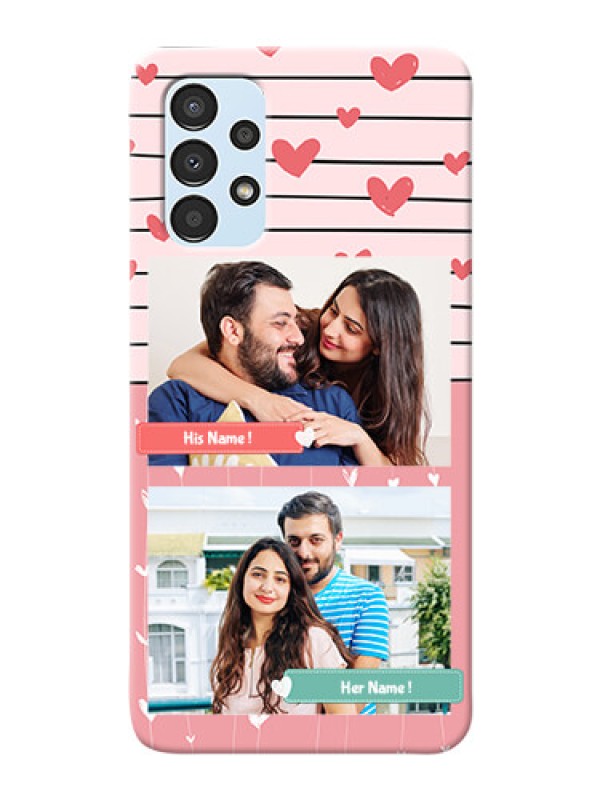 Custom Galaxy A13 custom mobile covers: Photo with Heart Design