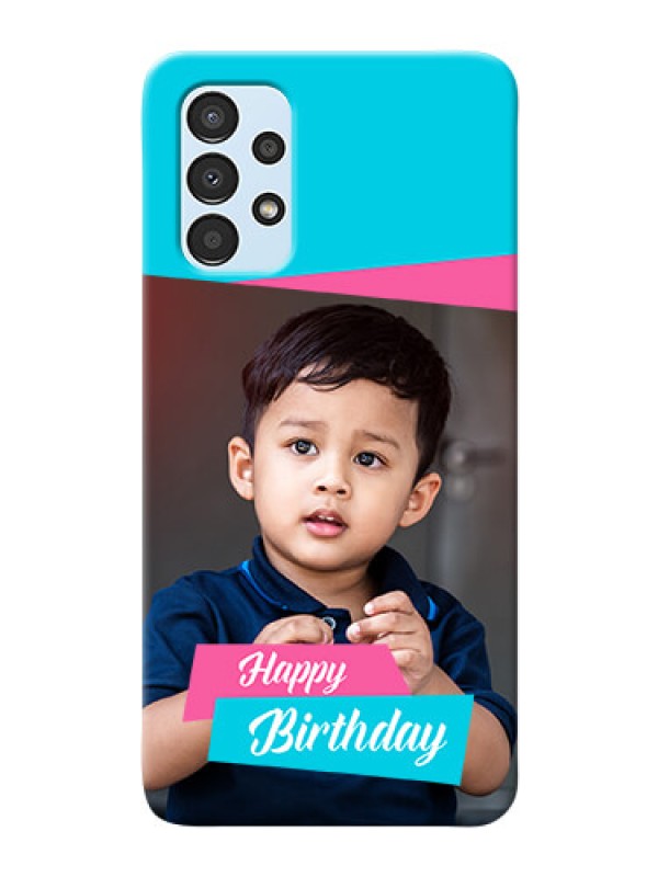 Custom Galaxy A13 Mobile Covers: Image Holder with 2 Color Design