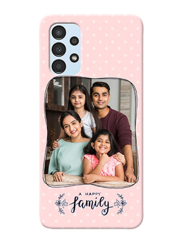 Custom Galaxy A13 Personalized Phone Cases: Family with Dots Design