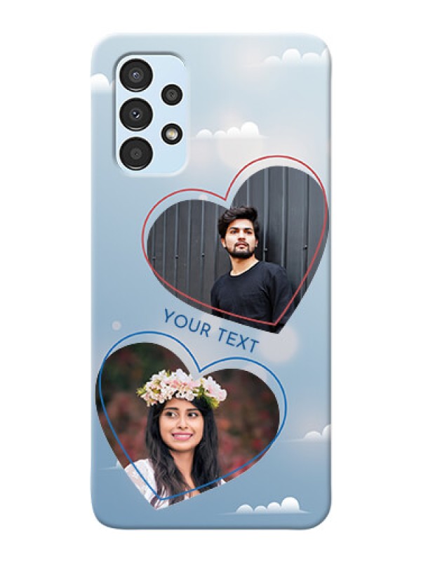 Custom Galaxy A13 Phone Cases: Blue Color Couple Design 