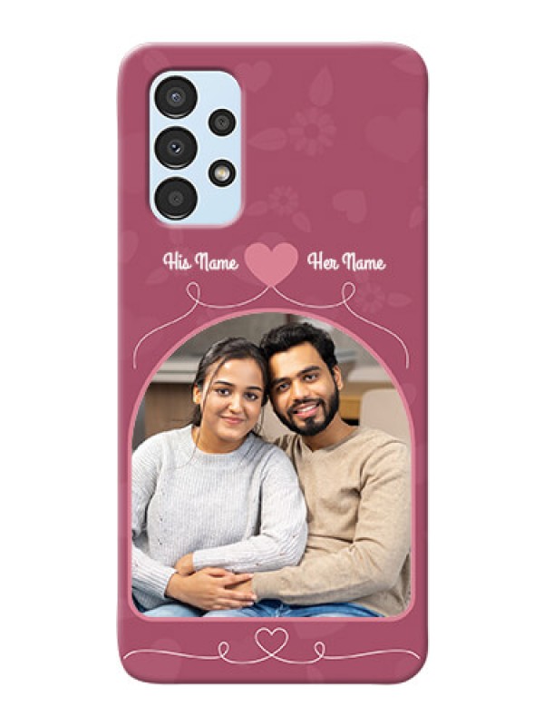 Custom Galaxy A13 mobile phone covers: Love Floral Design