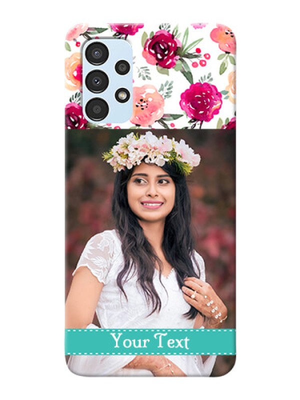 Custom Galaxy A13 Personalized Mobile Cases: Watercolor Floral Design