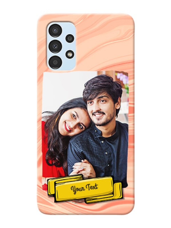 Custom Galaxy A13 Customized Phone Cases: Marble Texture Design