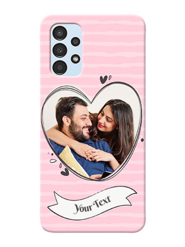 Custom Galaxy A13 custom mobile phone covers: Vintage Heart Design
