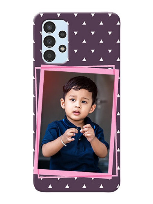 Custom Galaxy A13 Phone Cases: Triangle Pattern Dotted Design