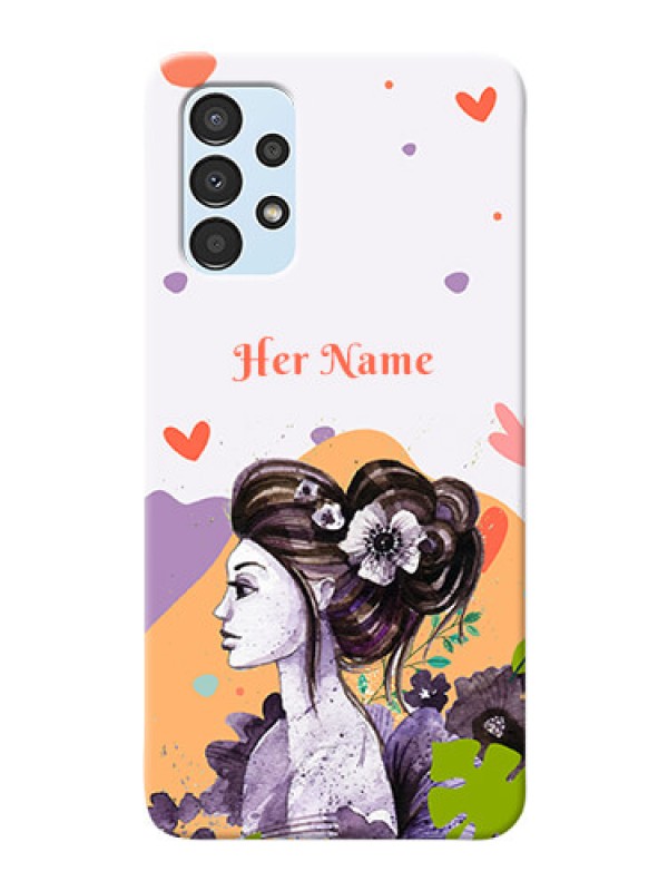Custom Galaxy A13 Custom Mobile Case with Woman And Nature Design