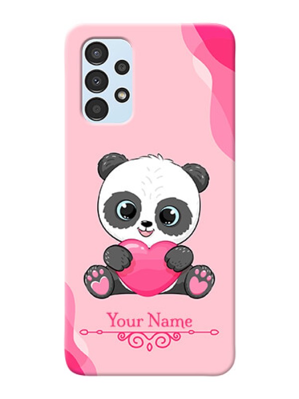 Custom Galaxy A13 Mobile Back Covers: Cute Panda Design