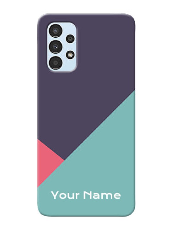 Custom Galaxy A13 Custom Phone Cases: Tri  Color abstract Design