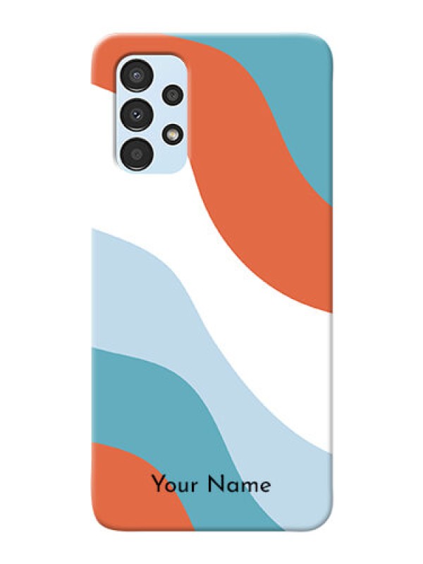 Custom Galaxy A13 Mobile Back Covers: coloured Waves Design