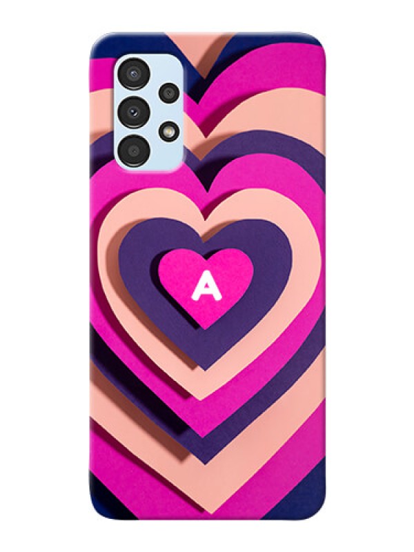 Custom Galaxy A13 Custom Mobile Case with Cute Heart Pattern Design