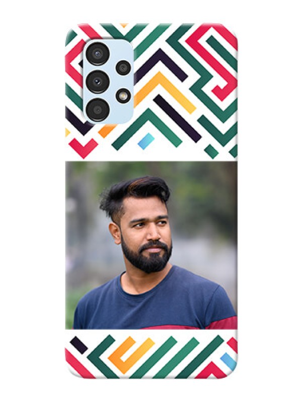 Custom Galaxy A13 Custom Mobile Case with Colorful Maze Pattern Design