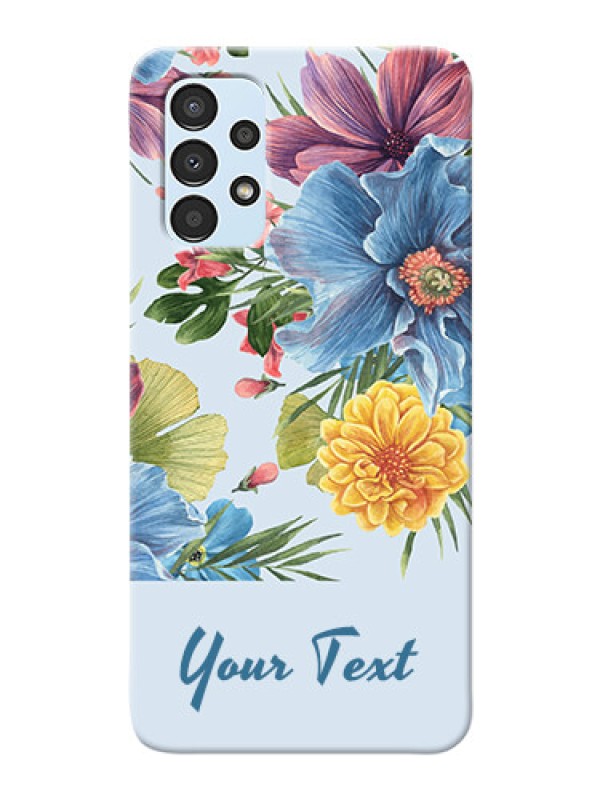Custom Galaxy A13 Custom Phone Cases: Stunning Watercolored Flowers Painting Design