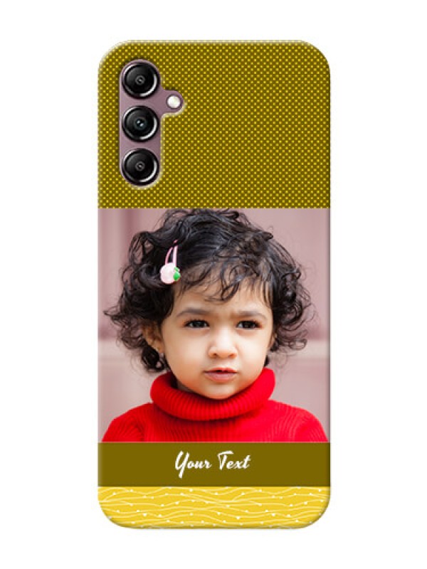 Custom Galaxy A14 4G custom mobile back covers: Simple Green Color Design