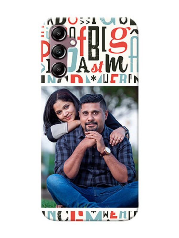 Custom Galaxy A14 4G custom mobile phone covers: Alphabet Design