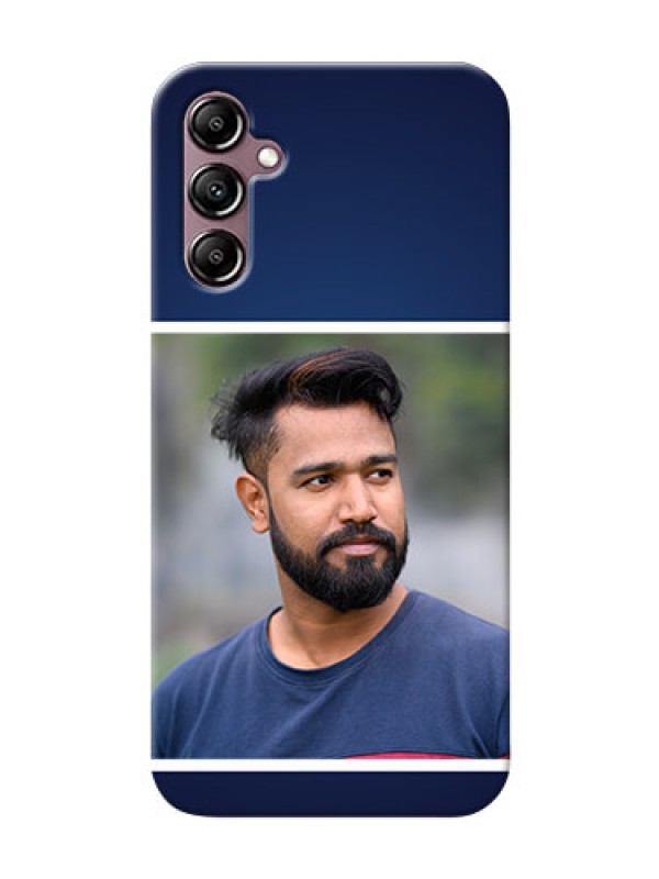 Custom Galaxy A14 4G Mobile Cases: Simple Royal Blue Design
