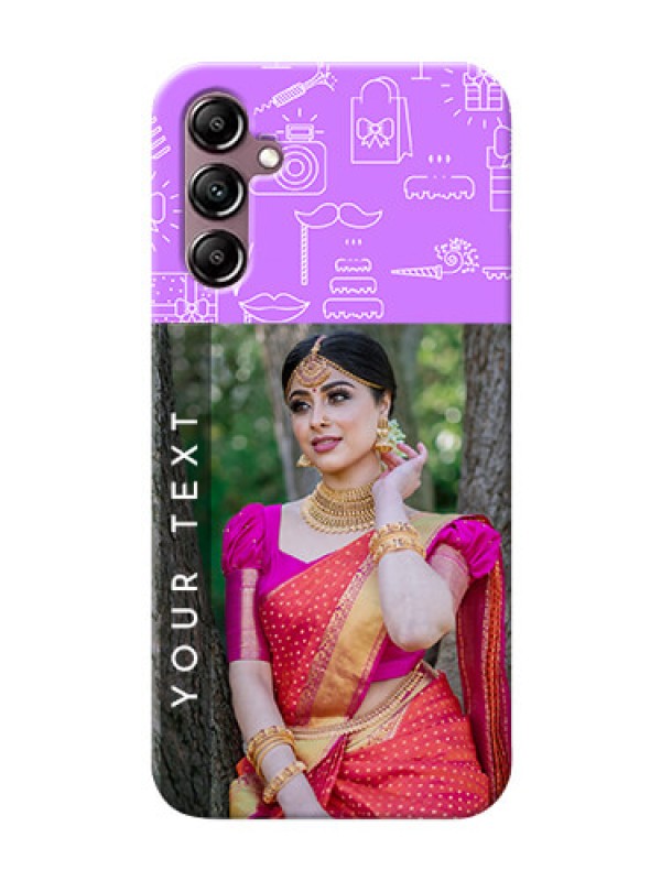 Custom Galaxy A14 4G Personalized Phone Cases: Birthday Icons Design