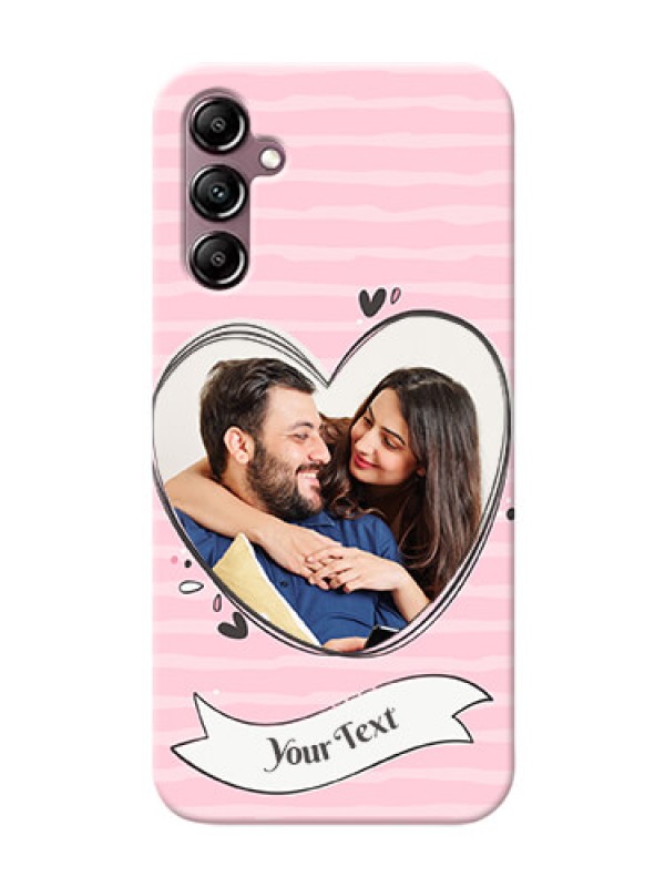 Custom Galaxy A14 4G custom mobile phone covers: Vintage Heart Design