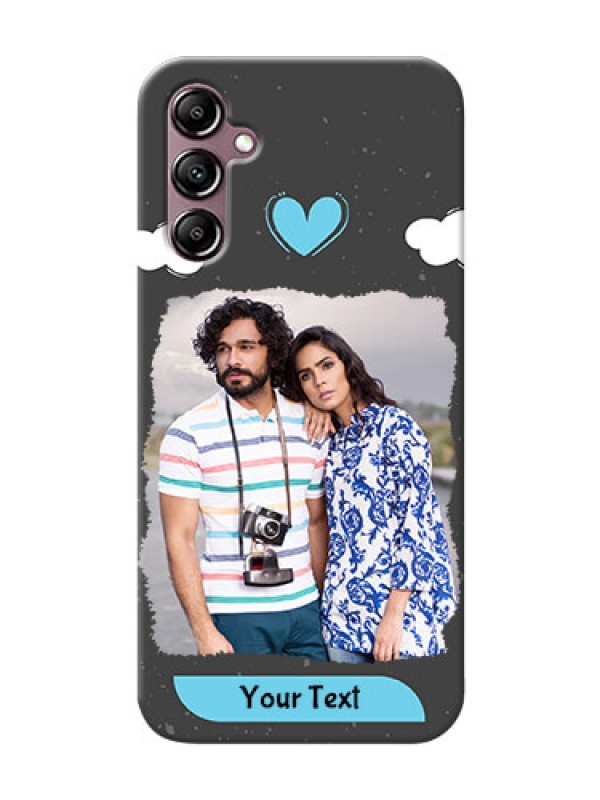 Custom Galaxy A14 4G Mobile Back Covers: splashes with love doodles Design