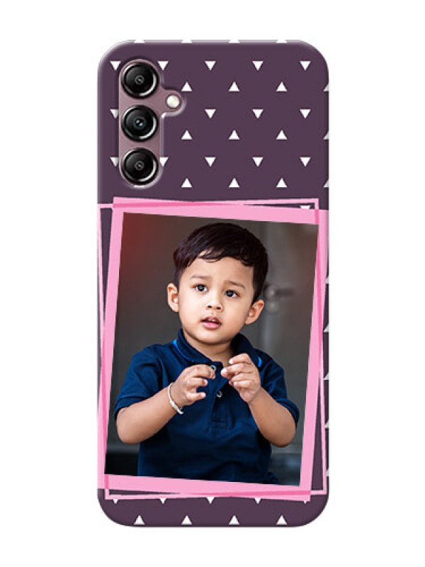 Custom Galaxy A14 4G Phone Cases: Triangle Pattern Dotted Design