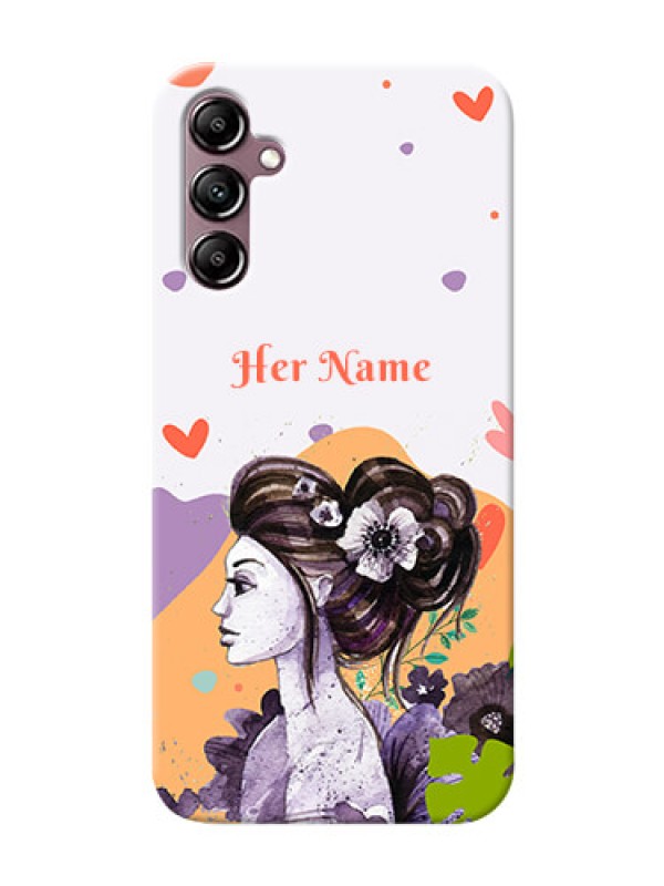 Custom Galaxy A14 4G Custom Mobile Case with Woman And Nature Design