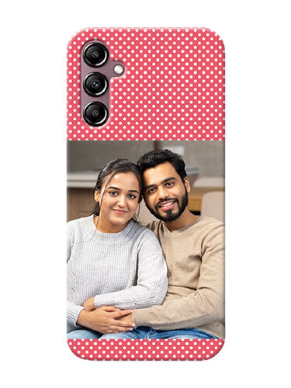 Custom Galaxy A14 Custom Mobile Case with White Dotted Design