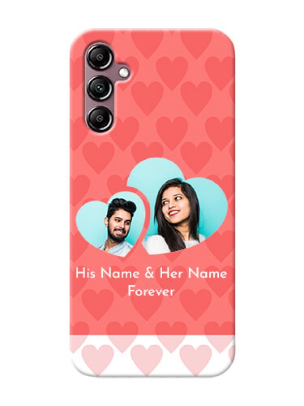 Custom Galaxy A14 personalized phone covers: Couple Pic Upload Design