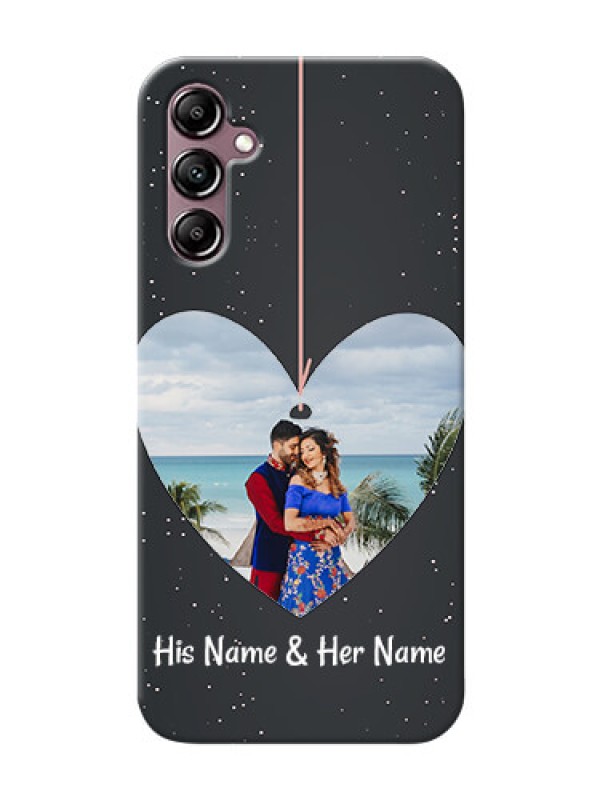 Custom Galaxy A14 custom phone cases: Hanging Heart Design