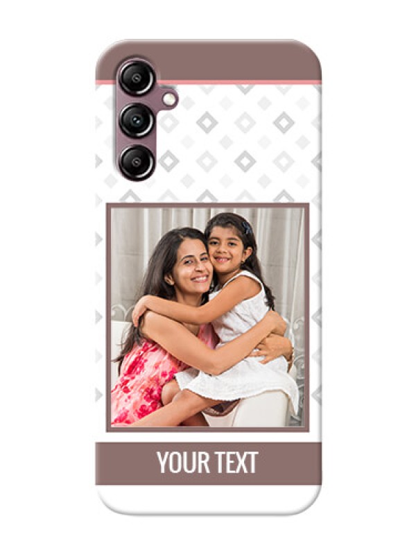 Custom Galaxy A14 custom back covers: Simple Diamond Design